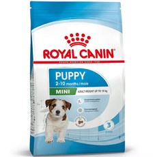 ROYAL CANIN 皇家 迷你幼犬糧 2-10個月 小型犬 專用 成長配方 呵護腸胃, 8kg, 1個, 【Royal Canin 法國皇家】MNP 小型幼犬專用飼料 8KG × 包｜小顆粒 狗乾糧 狗飼料 幼犬飼料 APR33 皇家狗飼料