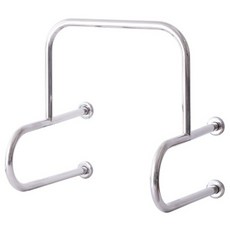 【金固】ST正304 U型高架小便斗扶手 無障礙空間 不鏽鋼浴室廁所安全扶手 (附配件), 不鏽鋼, 1個