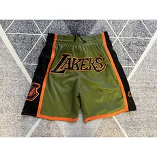 NBA 저스트 돈 레이커스 카키 포켓 볼 팬츠 농구 반바지