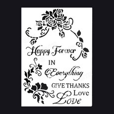 A40-0080 造型噴漆模板 - 蝶古巴特DIY裝飾, 1個