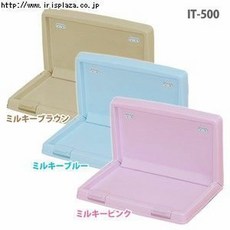 IRIS OHYAMA IT-500 可摺疊式L型寵物尿盆，奶茶棕/奶藍/奶粉色, 茶色, 詳見包裝