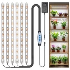 KULLSINS의 16인치 식물 위한 재배 실내 조명 120개의 LED가 스트립 식물을, 6 Bars, 1 Pack