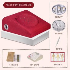 올원픽 쑥좌훈기 쑥 좌욕기 좌욕 훈증기 가정용 온열, 레드 필터 54개, 1개, 기본 색상
