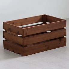 원목 사과 카페 과일박스, 2단 80x40x20cm 1.7cm, 1개, 레드우드컬러