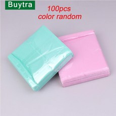 CD DVD 양면 커버 보관 케이스 비닐 봉투 슬리브 및 디스크 폴더 제공 100 개, 1개