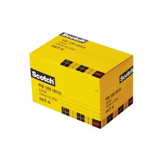 3M 오피스팩 665R-6 12X6.35M 투명양면테이프 리필 2팩 세트, 665R-6 12X6.35M 2팩 세트(낱개 12개)