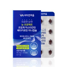 비타민마을 피로한 눈엔 눈 프로텍트 초임계 아스타잔틴 베타카로틴 미니캡슐 2.7g, 30정, 1개