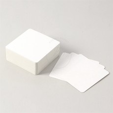양면무지 종이카드 100매 10x10cm 단어카드 손편지 캘리그라피