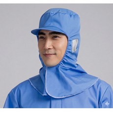 니츠마켓 어깨덮개형 식품업소 위생모자, 2개, 블루