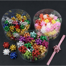 스타보우 종합세트 별꽃 금사꽃 레인보우꽃 완성리본, 1세트, 금사꽃(대)