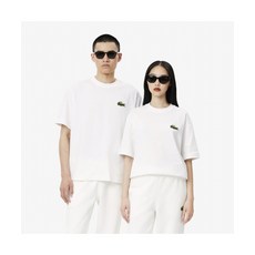 매장정품 라코스테 LACOSTE 남성 부클 브랜딩 루즈핏 반팔 티셔츠 TH2745-55G 001 TH2745-55G001 629581