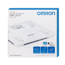 OMRON HBF-222T 藍牙體脂計, 白色, 1個, HBF222T