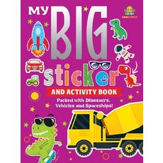 (英文圖書)My Big Sticker and Activity Book - Packed with Dinosaurs Vehicles and Spaceships! 平裝版, Booktopus, 英文