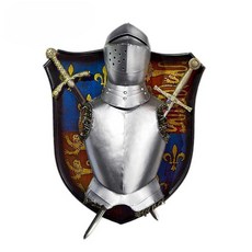 스파르타 방패 투구 중세 고전 스타일 장식 메탈 모델 1 크기가 큰, 1개, 모델 2 크기가 큰