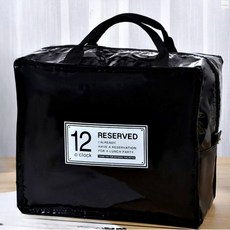 다용도 보온보냉 도시락 낚시 가방 사각 블랙 1개