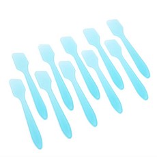 여우원숭이 미니 스페출라 10P 일회용아이스크림스푼, 블루