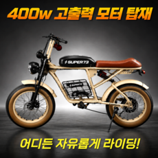 익스로드 고출력 펫바이크 전기자전거 오프로드 전동 바이크 스쿠터, 베이지, 스틸