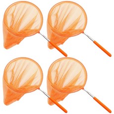 리빙준 컬러풀 접이식 잠자리채, 주황색 x 4p, 주황색 x 4p