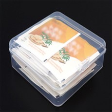 니즈유 다용도 사각 투명 케이스 볼트보관함, 9.5cm