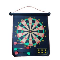 飛鏢機 17吋 安全磁性飛鏢靶 雙面磁吸磁鐵飛鏢 磁力飛鏢 家庭娛樂安全首選, 1個, 磁性飛鏢1組