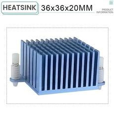 Gdstime 3cm 사우스 노스 브리지 알루미늄 냉각 방열판 라디에이터 전자 칩 CPU VGA RAM LED, 04 40x40x25mm