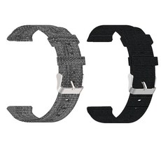 Lamshaw CMF Watch 3 프로 밴드와 호환 통기성 나일론 우븐 원단 교체 액세서리 스트랩 Pro 1 2 스마트워치와 회색. 모던. 121996, 2팩-블랙+그레이
