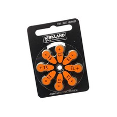 德國製 engion 10/13/312/675 助聽器電池/鋅空氣電池(一卡)電子發票, 1套, 13號(橘色)柯克蘭8入