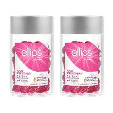 ellips 意立詩 維他命護髮粉紅款 含荷荷巴 50入, 2個, 50ml