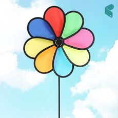 바람개비 윈드잇 플라워 2p세트 32cm 정원 인테리어 캠핑 소품 커머스픽301