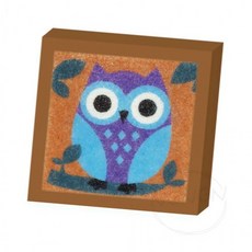 만들기세트 샌드아트액자만들기 부엉이 색모래 모래그림 미술놀이 1세트, 1개, 상세페이지 참조