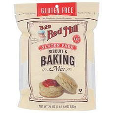 밥스 레드 밀 프리 비스킷 믹스 - 680.4g (1개 팩 Bob's Red Mill Gluten Free Biscuit & Baking Mix 24oz (Pack of 1), 24온스(1팩), 1개