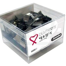날크립 80매 킹사이즈 바이하츠 실버 제철용 대용량 사무용 문서 페이퍼클립 서류 종이