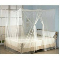 【ESF】四角防蚊蚊帳，高密度網紗，防蚊蟲叮咬，簡約時尚，安裝簡便，適用各種床型, 單人