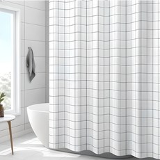 Bakojel 防水浴簾, 1個, 白色系