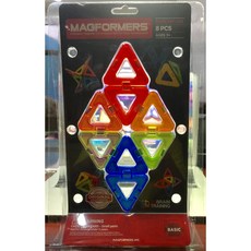 晴晴百寶盒 日本限量 MAGFORMER磁性建構片 8片 益智遊戲 禮物禮品CP值高, 1個