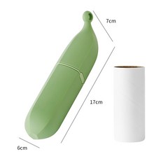 바이췬 창의적인 바나나 모양 청소 롤러 휴대용 청소 도구 옷에 붙은 먼지 쉽게 제거, 녹색