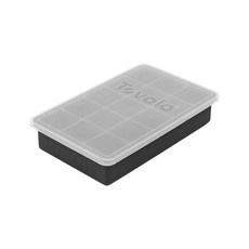 Tovolo 완벽한 뚜껑 3.2cm(1.25인치) 칵테일 & 스무디 BPA 프리 실리콘 식기 세척기 사용 가능 아이스 큐브 트레이 1개 세트 차콜, Tovolo 완벽한 뚜껑 3.2cm(1.25인치) 칵테