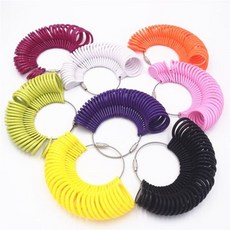 로에드 플라스틱 링게이지 반지호수 손가락 사이즈 치수 측정, 플라스틱링게이지(블랙)