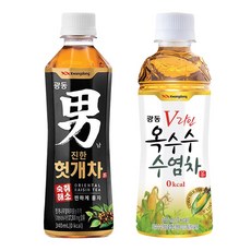 광동 옥수수 수염차 340ml 20펫 + 광동 헛개차 340ml 20펫, 1세트