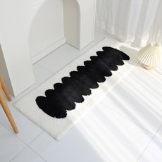 케이트가든 자체제작 유니크 패턴 주방 발매트, 아이보리