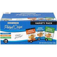 스낵팩토리 프레첼 크리스프 미니 오리지널 맛 Snack Factory Pretzel Crisps Variety Pack Individual 1.5 Ounce (Pack of 24, 24개, 42.52g