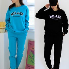 SOON2DLE 女款字母印花長袖T恤+長褲運動套裝