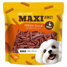 맥시 플러스 오리 져키 1.4kg 강아지대용량간식, 1개