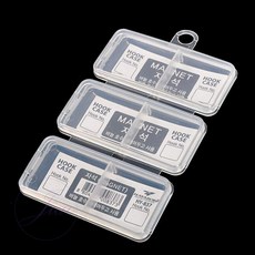 오공이 3칸 자석 낚시 바늘 보관 미나훅보관함 미니자석훅케이스