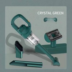 차량용 핸드 가정용청소 핸디형청소기 제품 핸디 진공청소기 강력 청소기 자동차 휴대용 진공 무선 흡입 가정용, 1. 플래그십 그린 3-in-1