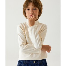 스탠다드 키즈 STANDARD KIDS MUSINSA 베이식 터틀 넥 긴소매 티셔츠 [크림] MKBTL3Z01-CR 591097