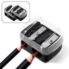 하루미 아이브로우 펜슬 샤프너 깎이 8mm 12mm, 2개, 블랙