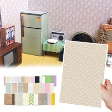 미니를사랑하는사람들 미니어쳐 DIY 벽지 (스티커 텍스쳐 엠보싱)모음전, 31번 뉴트로 감성 벽지