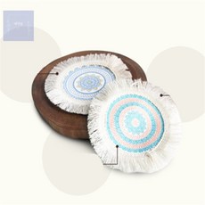 대각심 패브릭 냄비받침 빈티지키친, J9 노랑파랑