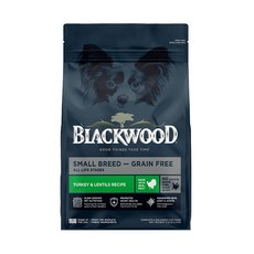 Blackwood 柏萊富 小型犬無穀火雞肉扁豆配方犬糧, 火雞, 2kg, 1個